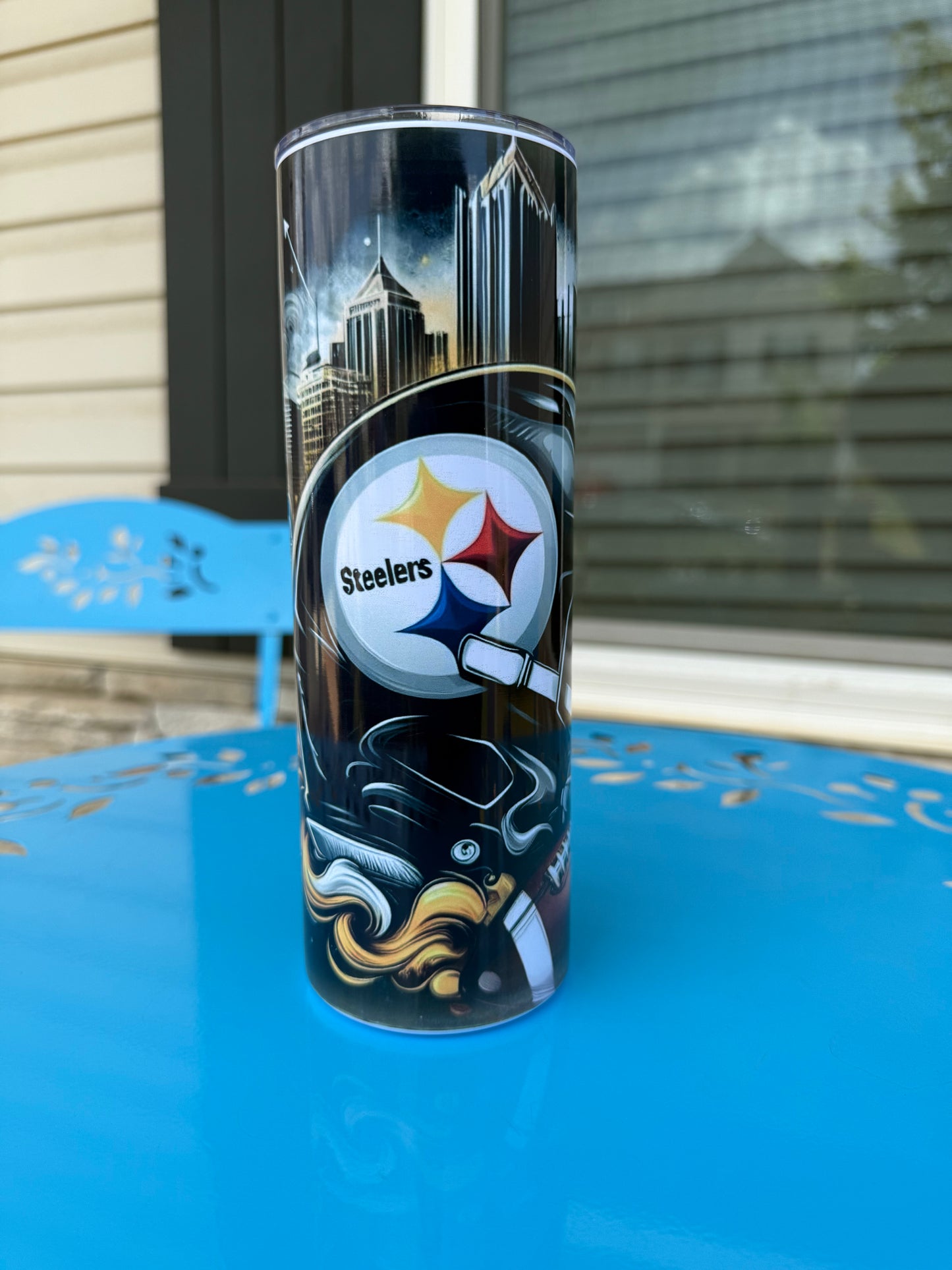 Pittsburgh Football Stainless Steel Tumbler