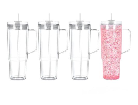 Custom 40 oz. Snow Globe Tumbler