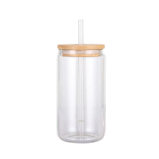 Custom 16 oz. Glass Can (Clear)
