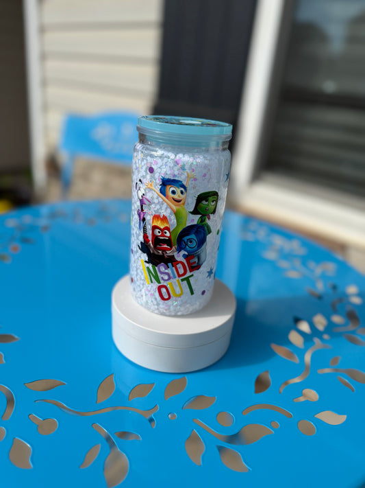 Emotions Glitter Snow Globe Tumbler