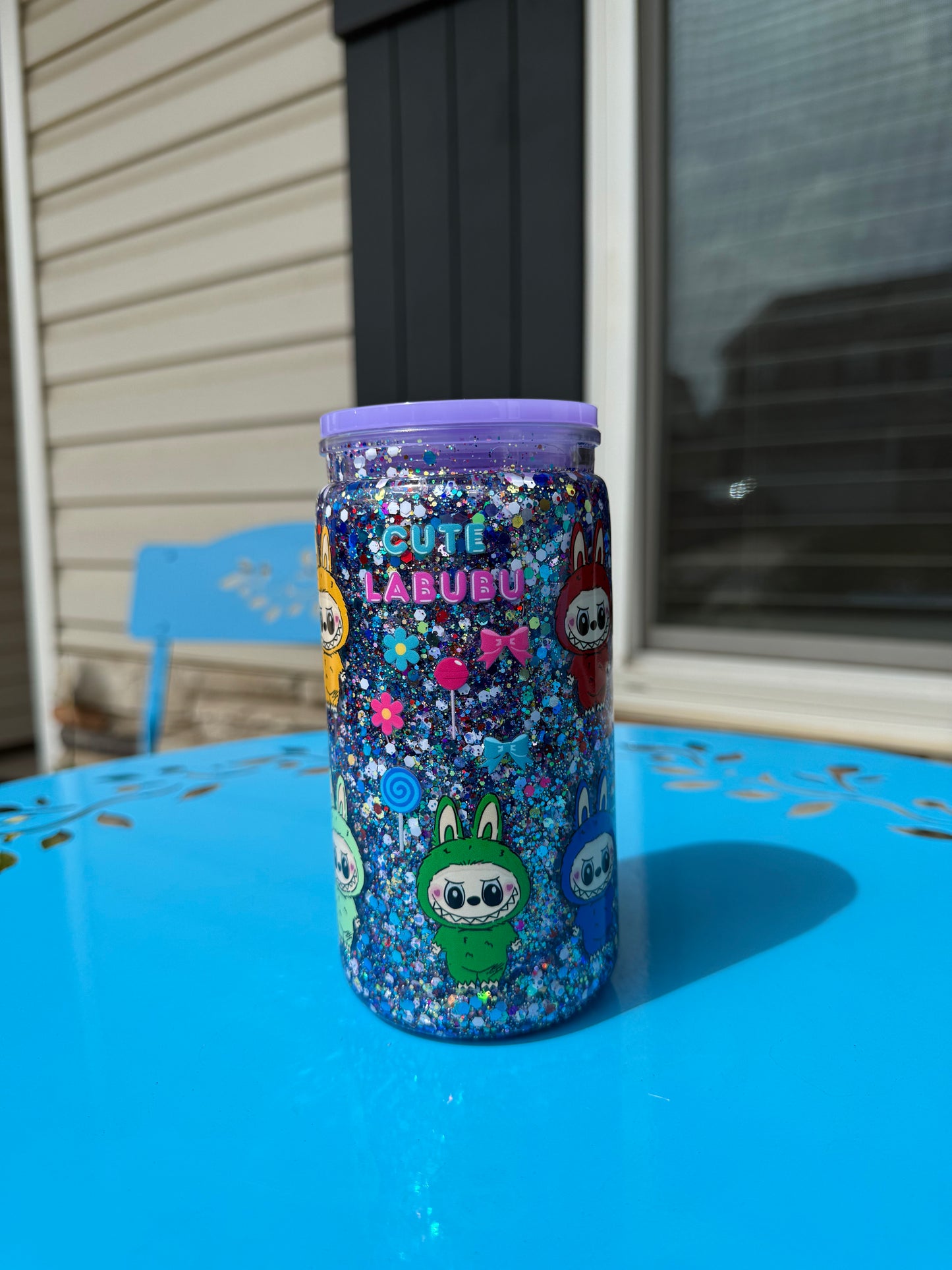 Plush Figure Snow Globe Tumbler