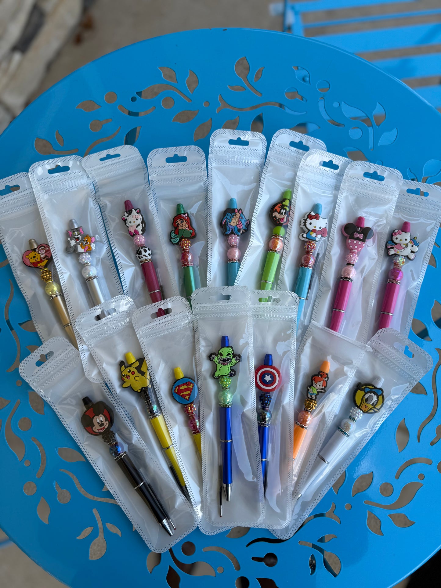 Beaded Character Pens