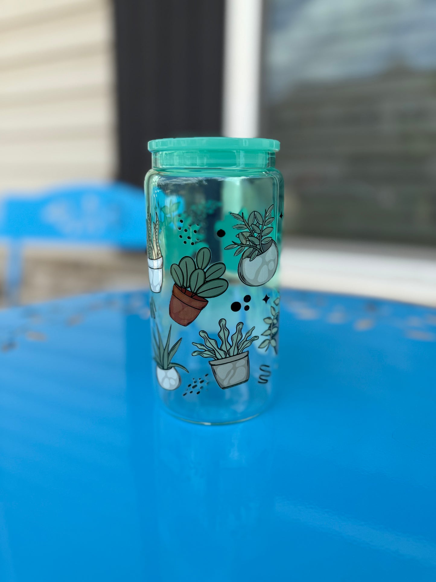 Plants Glass Can